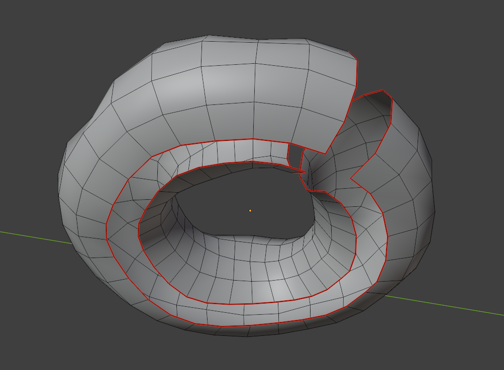 Cutting Donut Open
